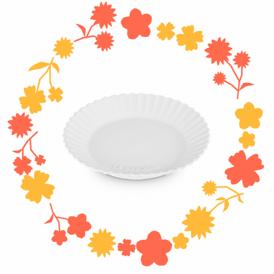 Le Creuset Gerbera Plate Cotton 19cm